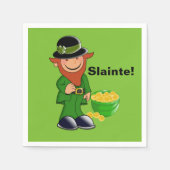 Sklainte! Leprechaun, St. Patrick's Day Napkins Serviette (Vorderseite)