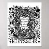 Sklave oder TYRANT Philosophie Zitat von Nietzsche Poster (Vorne)