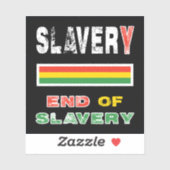 Sklaverei Aufkleber (Blatt)