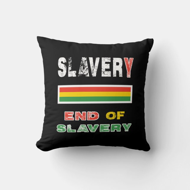 Sklaverei Kissen (Vorderseite)