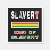 Sklaverei Serviette (Vorderseite)