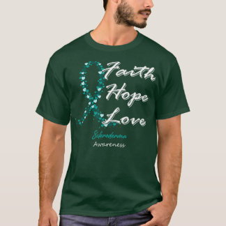 Skleroderma Awareness Faith Hope Liebe in diesem F T-Shirt