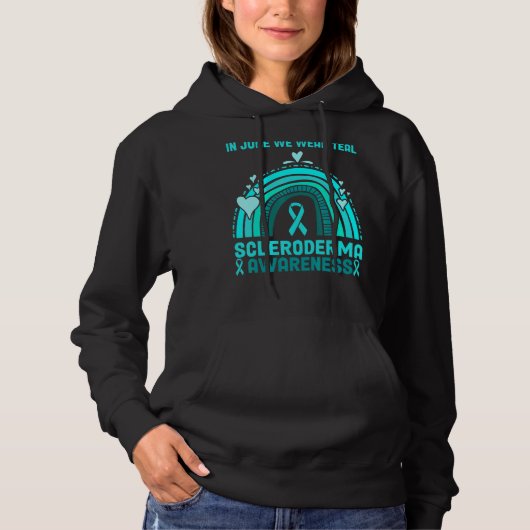 Skleroderma Awareness Month Ribbon Week Day Hoodie (Vorderseite)