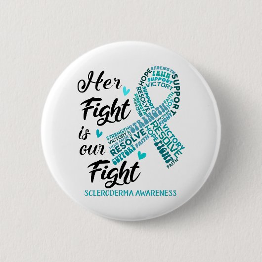 Skleroderma Awarma Ihr Kampf ist unser Kampf Button (Vorderseite)