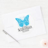 Skleroderma Butterfly 2 Runder Aufkleber (Umschlag)