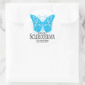 Skleroderma Butterfly 2 Runder Aufkleber (Tasche)