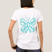 Skleroderma Butterfly Inspirierend Worte T-Shirt (Rückseite)