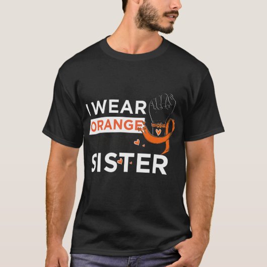 Sklerose Awareness Frau I trägt Orange für meine S T-Shirt (Vorderseite)