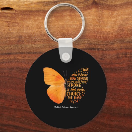 Sklerose Bewusstsein gibt Frauen Mama Niedlicher S Schlüsselanhänger (Vorderseite)