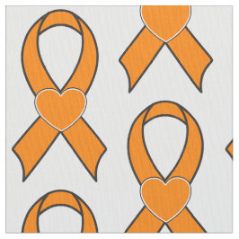 Sklerose-Bewusstseins-Band mit Herzen Stoff