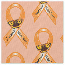 Sklerose-Bewusstseins-Band mit Schmetterling Stoff