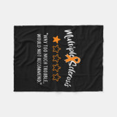 Sklerose Ein Star Multiple Sklerose Bewusstsein Fr Fleecedecke (Vorderseite (Horizontal))