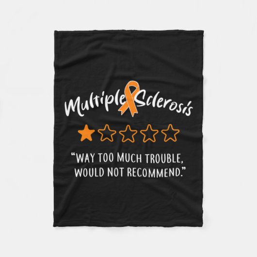 Sklerose Ein Star Multiple Sklerose Bewusstsein Fr Fleecedecke (Vorderseite)