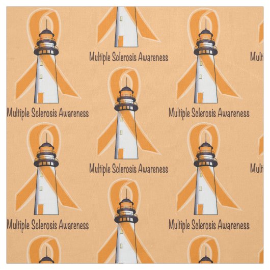 Sklerose-Leuchtturm der Hoffnung Stoff (Muster)