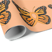 Sklerose-Schmetterlings-Bewusstseins-Band Geschenkpapier (Rolleneckpunkt)