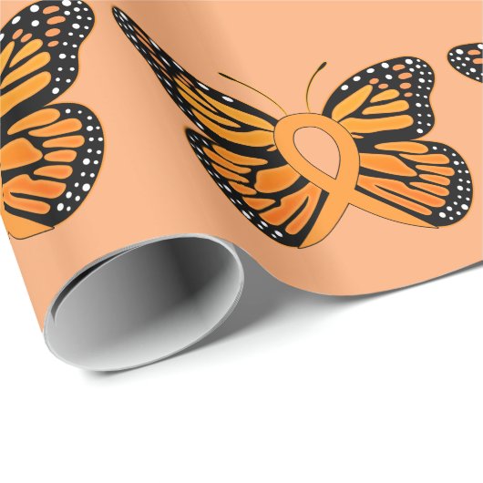 Sklerose-Schmetterlings-Bewusstseins-Band Geschenkpapier (Rolleneckpunkt)