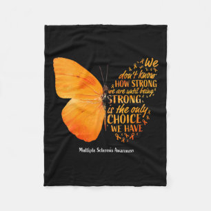 Sklerose Wir wissen nicht, wie stark Schmetterling Fleecedecke