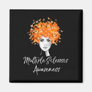 Sklerosis Awareness Frau Butterfly Magnet
