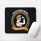Sklerosis Awareness Frau Warrior Mama Support Mousepad (Mit Mouse)