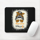 Sklerosis Awareness Frau Warrior Messy Bun Leopard Mousepad (Mit Mouse)