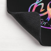 Sklerosis Awareness Hope for a cuure Rainbow Krawa Mousepad (Ecke)