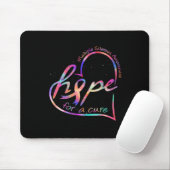 Sklerosis Awareness Hope for a cuure Rainbow Krawa Mousepad (Mit Mouse)