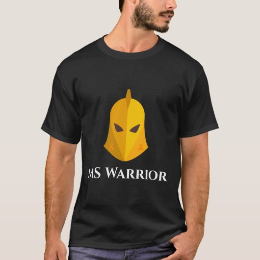 Sklerosis Awareness Knight Brave Frau Warrior T-Shirt (Vorderseite)
