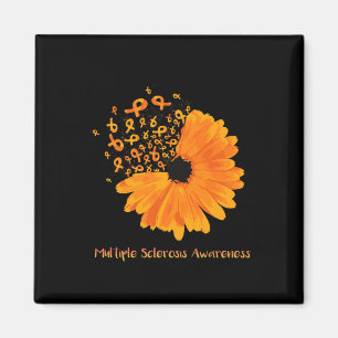 Sklerosis Awareness Ribbon Blume Hope Fighter Magnet