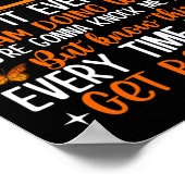 Sklerosis Butterfly Ribbon Weltfrauentag Poster (Ecke)