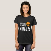 Sklerosis Ninja - Frau Support Awareness Fighter T-Shirt (Vorne ganz)