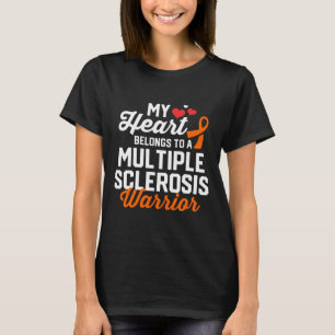 Sklerosis Warrior Survivor Support Sensibilisierun T-Shirt