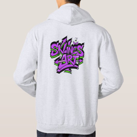 SklinesArt – Bold Graffiti Logo  Hoodie (Rückseite)