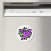 SklinesArt – Bold Graffiti Logo Magnet (In Situ (Geschirrspüler))