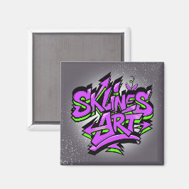 SklinesArt – Bold Graffiti Logo Magnet