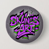 SklinesArt – Fettes Graffiti-Logo Button (Vorderseite)