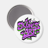 SklinesArt – Fettes Graffiti-Logo Magnet (Vorderseite/Rückseite)