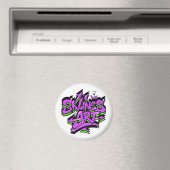 SklinesArt – Fettes Graffiti-Logo Magnet (In Situ (Geschirrspüler))
