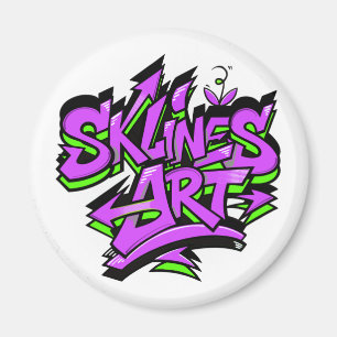 SklinesArt – Fettes Graffiti-Logo Magnet