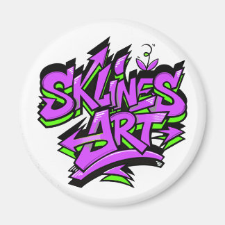 SklinesArt – Fettes Graffiti-Logo Magnet