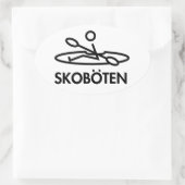 Skoboten-Sticker Ovaler Aufkleber (Tasche)