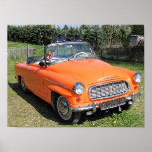 Skoda felicia cabrio orange Poster