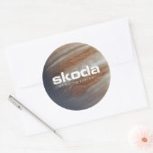 Skoda - Jupiter jagen - Rundsticker Runder Aufkleber (Umschlag)