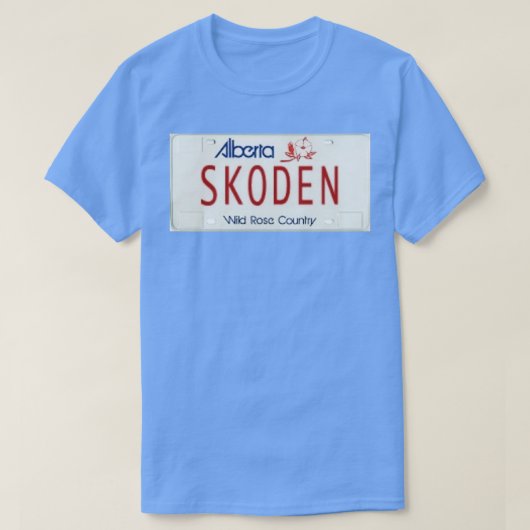 SKODEN Alberta License Plate T-Shirt (Design vorne)
