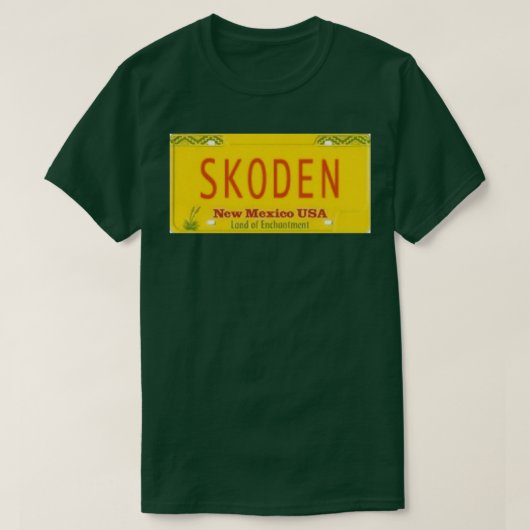 SKODEN New Mexico License Plate T-Shirt (Design vorne)