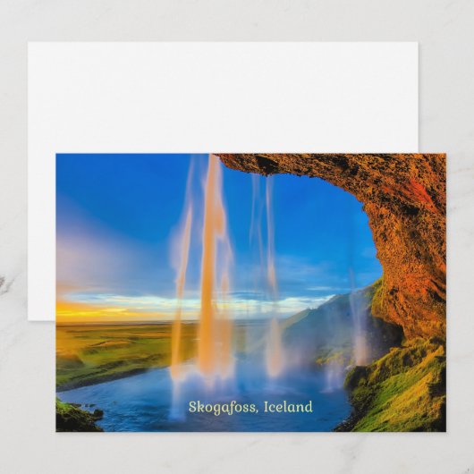 Skogafoss, Island (Vorne/Hinten)