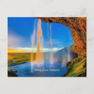 Skogafoss, Island Postkarte
