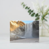 Skogafoss Island Postkarte (Stehend Vorderseite)