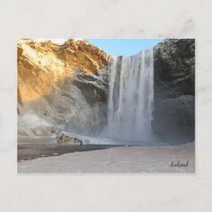 Skogafoss Island Postkarte