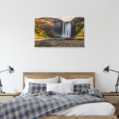 Skogafoss Wasserfall am Morgen Sonnenaufgang Leinwanddruck (Insitu (Schlafzimmer))