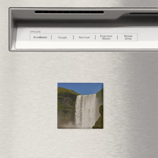 Skogafoss Wasserfall Island Magnet (In Situ (Geschirrspüler))